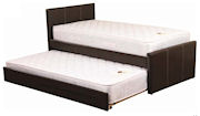 roxy faux leather guest bed