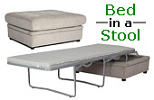 bed in a stool