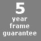 5 year frame guarantee